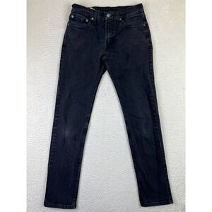 Levis 511 Jeans Mens 31x32 Black Slim Fit Stretch Denim Tapered Leg Button Fly